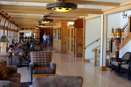 Old Faithful Snow Lodge, side lobby photo