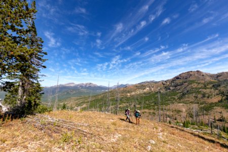 Hikers on the Wolverine Creek Trail