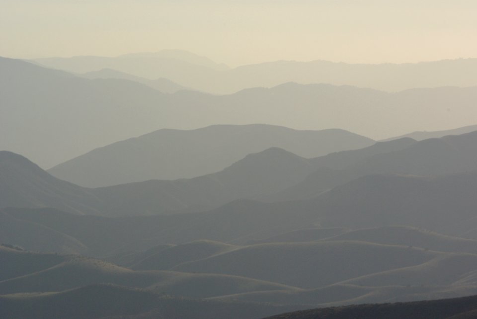 Smokey sunset from Caliente Peak -02