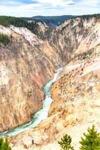 Views of the Grand Canyon of the Yellowstone from Inspiration Point (portrait) photo