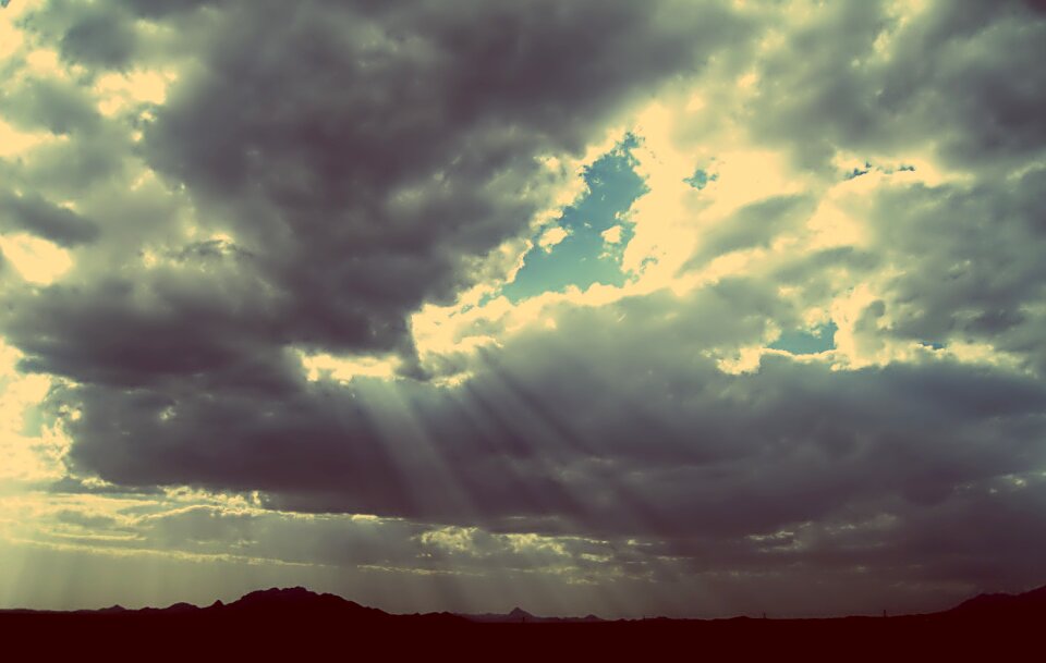 Cloudy landscape nature