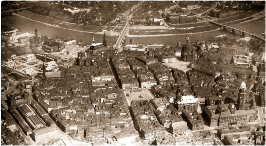Dresden 1932 - Innere Altstadt von Süden
