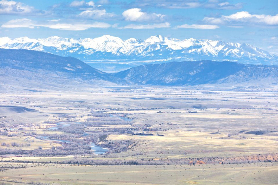 The Crazy Mountains viewed from Paradise Valley