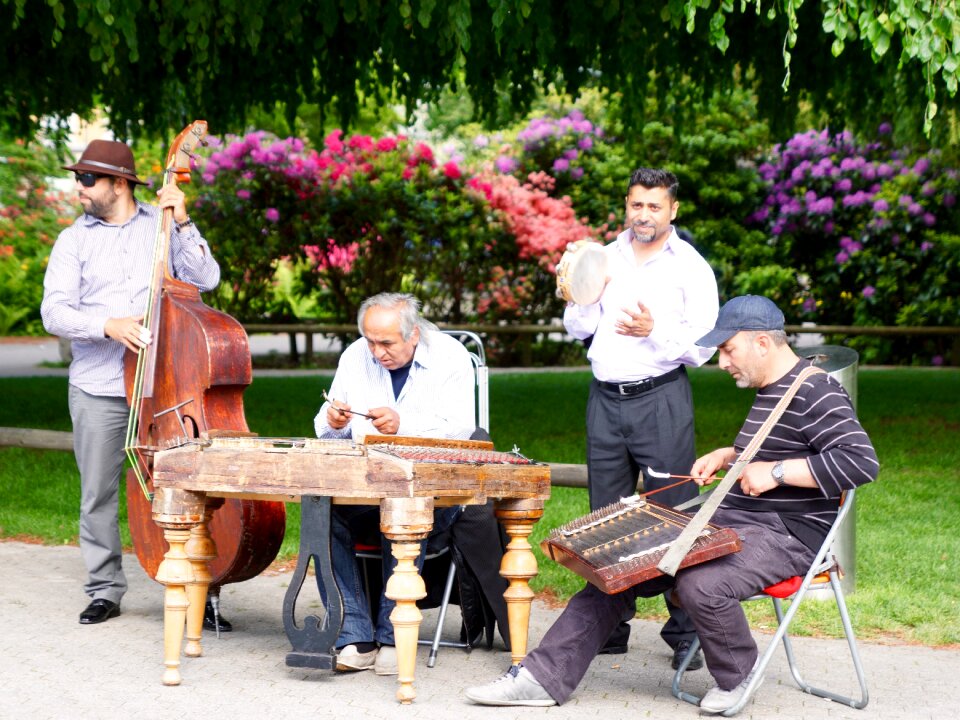 Quartet musician street musicians