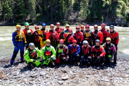 Swiftwater rescue training - Group photo