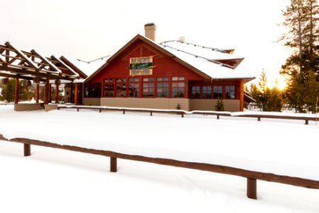 Winter Sunrise at Snow Lodge photo