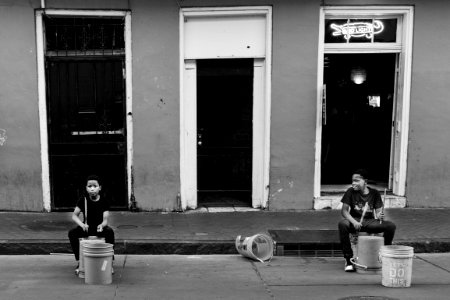 New Orleans street drummers