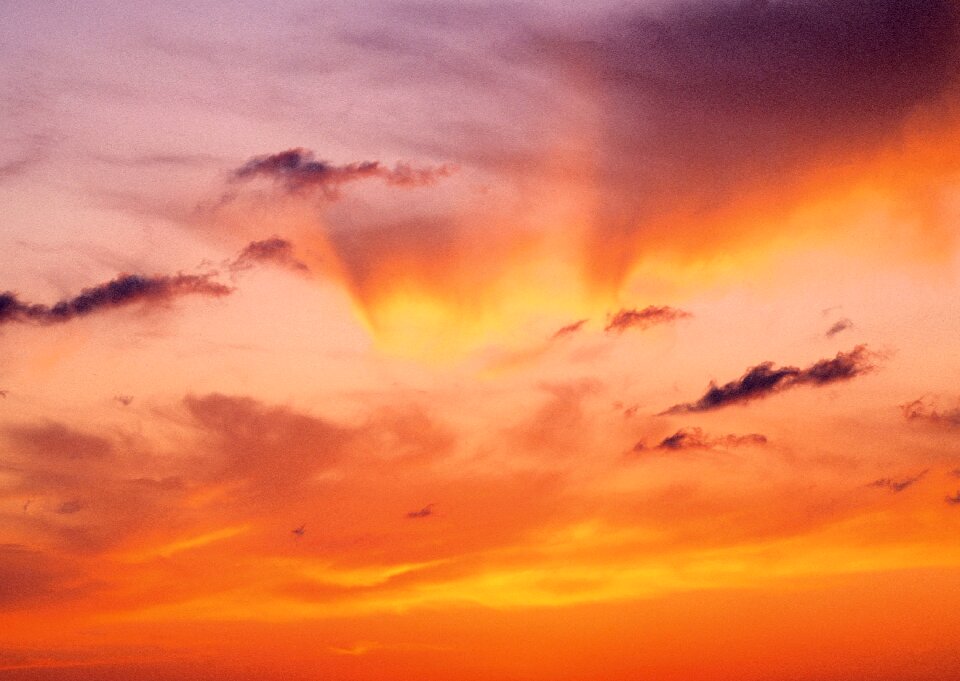 Pink sky evening news