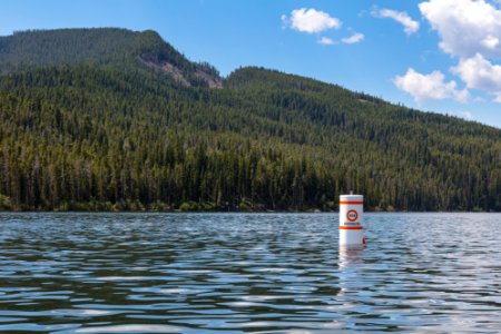 Non-motorized buoy in Flat Mountain Arm photo