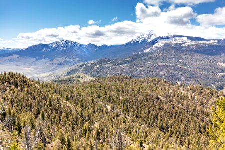 Views of Electric Peak and Sepulcher Mountain from Cinnabar Mountain photo