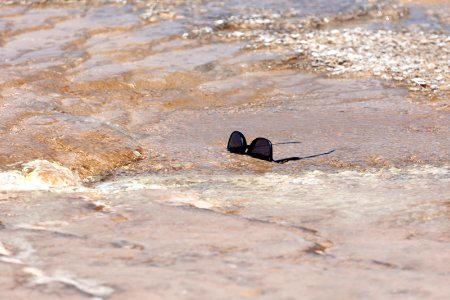 Lost sunglasses in Midway Geyser Basin