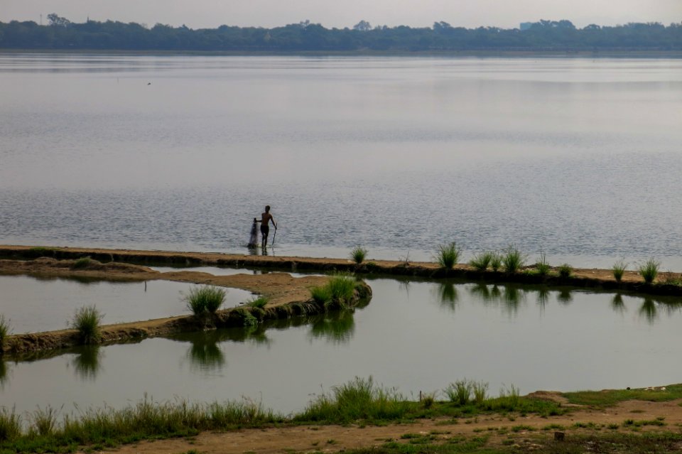 Near U Bein Bridge near Mandalay