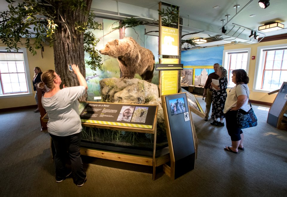 Exhibits in the Albright Visitor Center