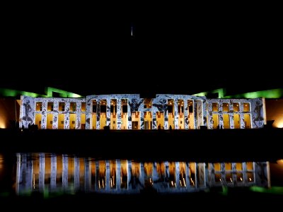 Enlighten at Parliament House, Canberra photo