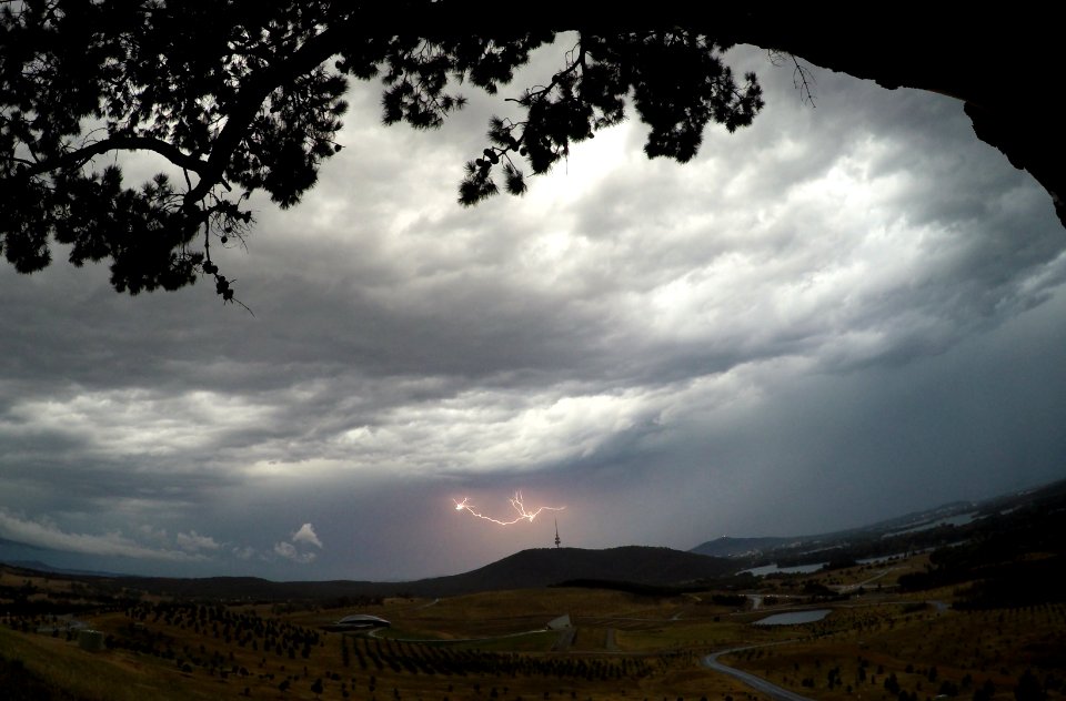 Lightning over Canberra