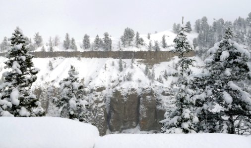Basalt cliffs near Tower Fall