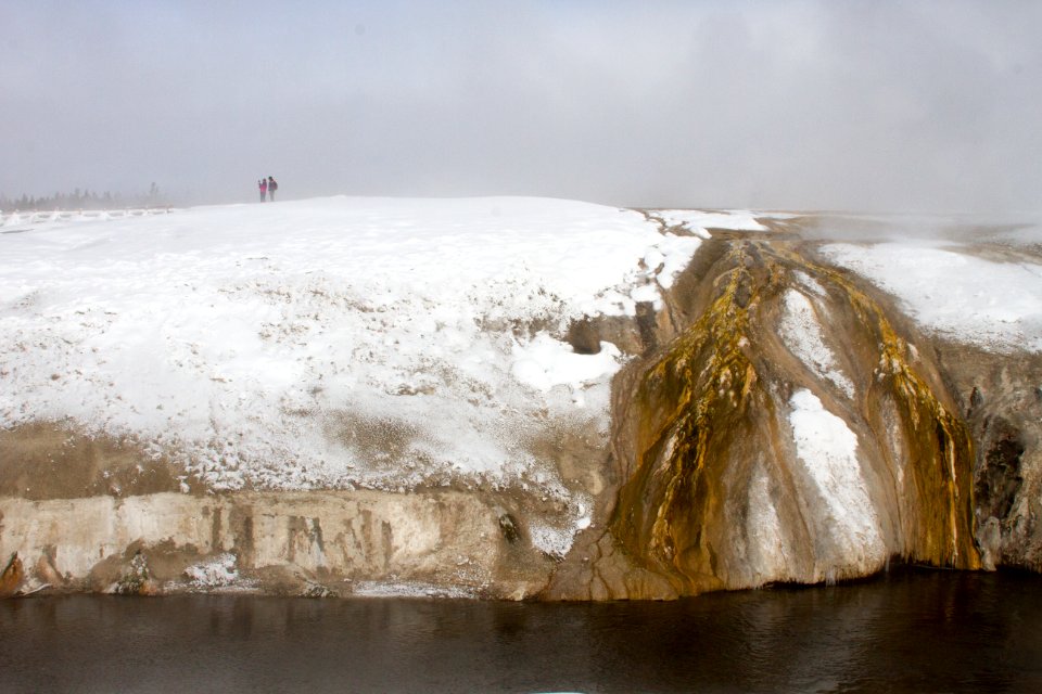 Visitors on Geyser Hill