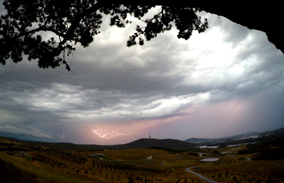 Lightning over Canberra