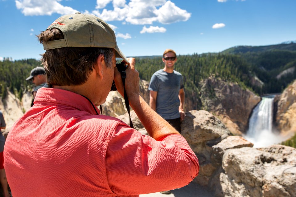 Standing for a portrait at Lookout Point