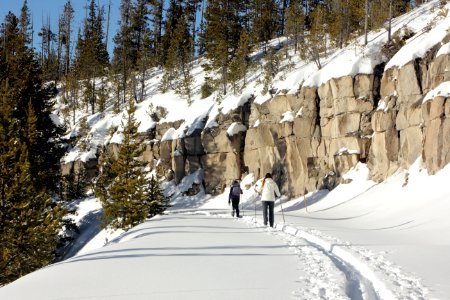 Skiing on Virginia Cascades Drive