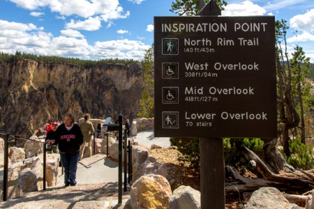 Information sign at Inspiration Point photo