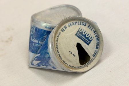 Ear Spring ejecta - Hamm's beer can photo