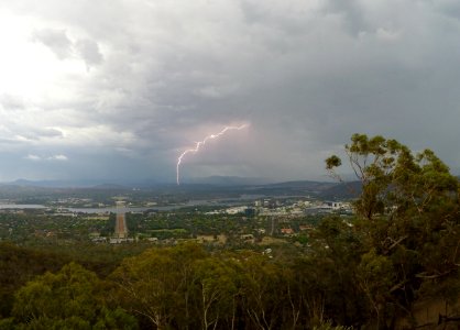 Lightning over Canberra