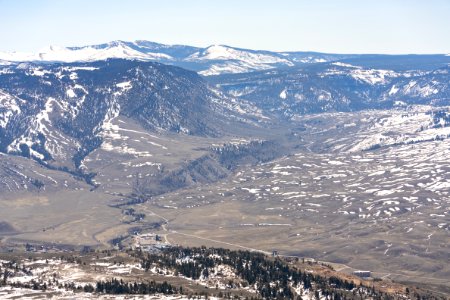 Overlooking the town of Gardiner, MT and Gardner Canyon photo