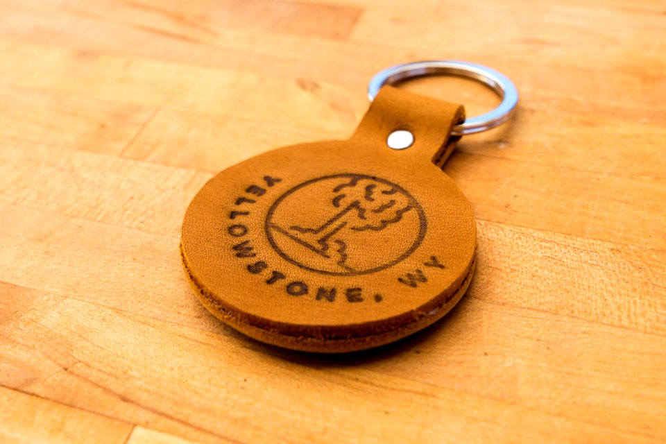 Branded keychain from REI Village