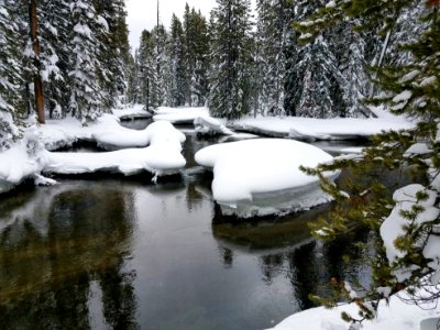 Firehole River along Lone Star Geyser Trail photo