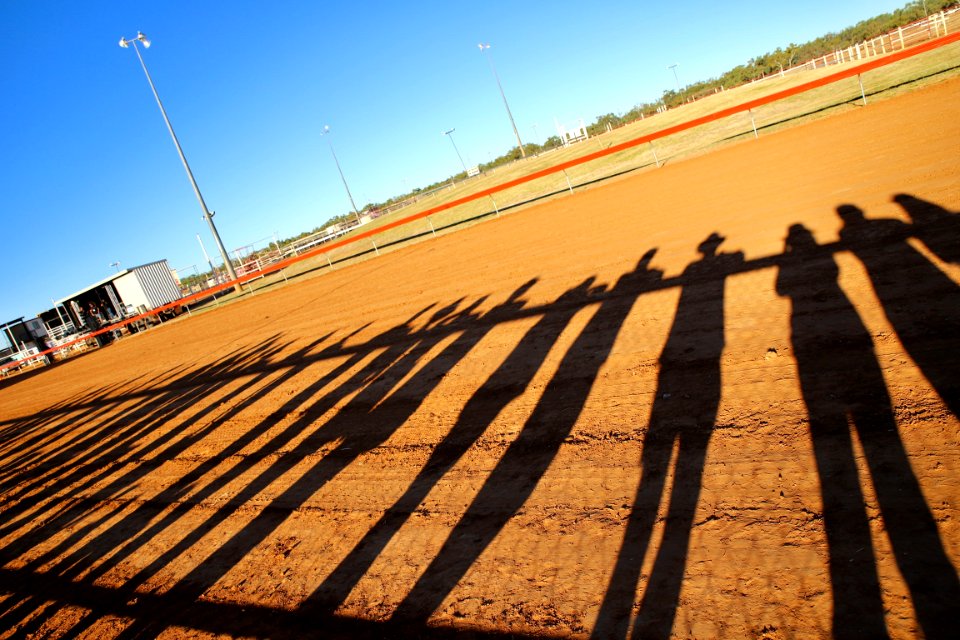 Shadows in the dust