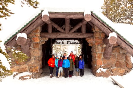 Group photo at Norris Museum in Winter