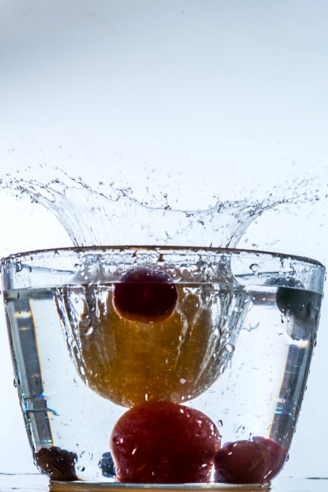 Liquid drop of water high speed