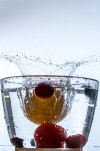Liquid drop of water high speed photo