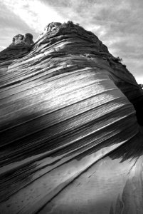 AZ - The Wave, Paria Canyon Wilderness, Mar 1987 -BW (9)