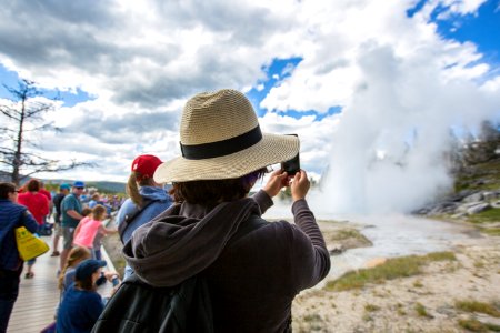 Photographing Grand Geyser