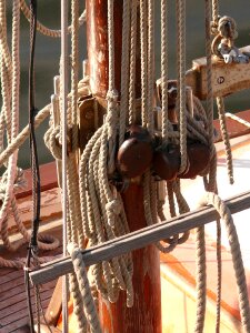 Water sailing vessel port