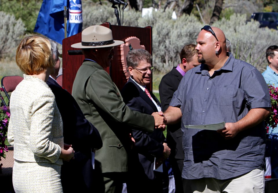 Naturalization Ceremony at Mammoth Hot Springs in Yellowstone National Park