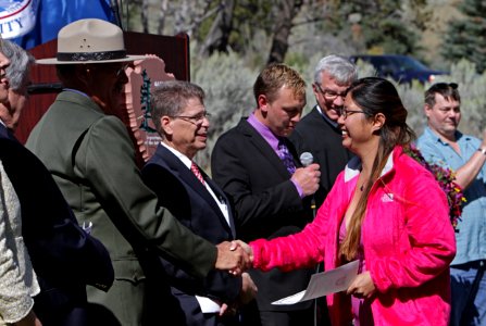 Naturalization Ceremony at Mammoth Hot Springs in Yellowstone National Park