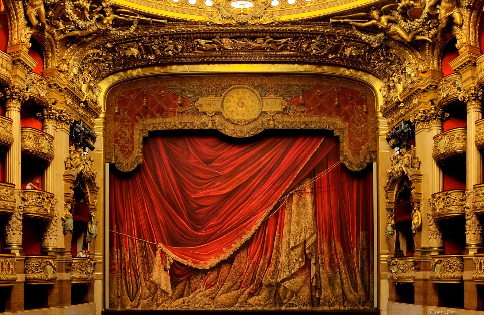 Main stage of the Palais Garnier, Paris