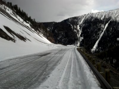 WYDOT clearing of Sylvan Pass