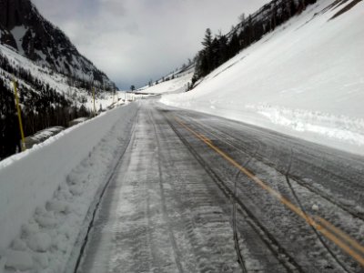 WYDOT clearing of Sylvan Pass