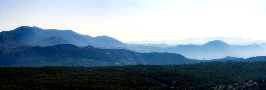 The hills around Dubrovnik, Croatia