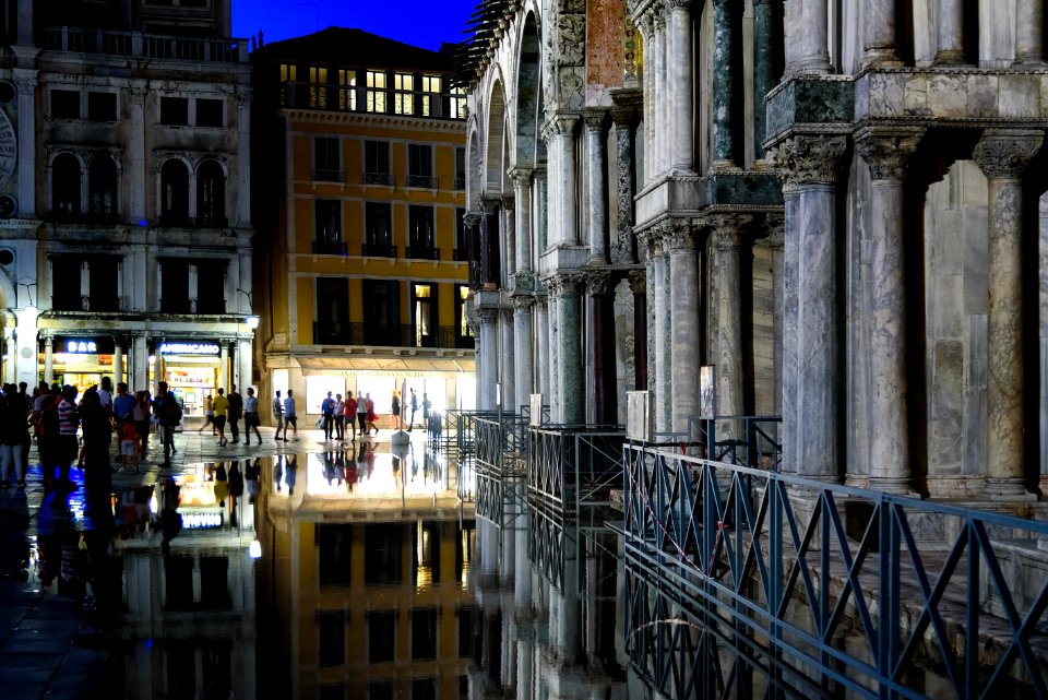 Flooding in St. Mark's Square, Venice photo