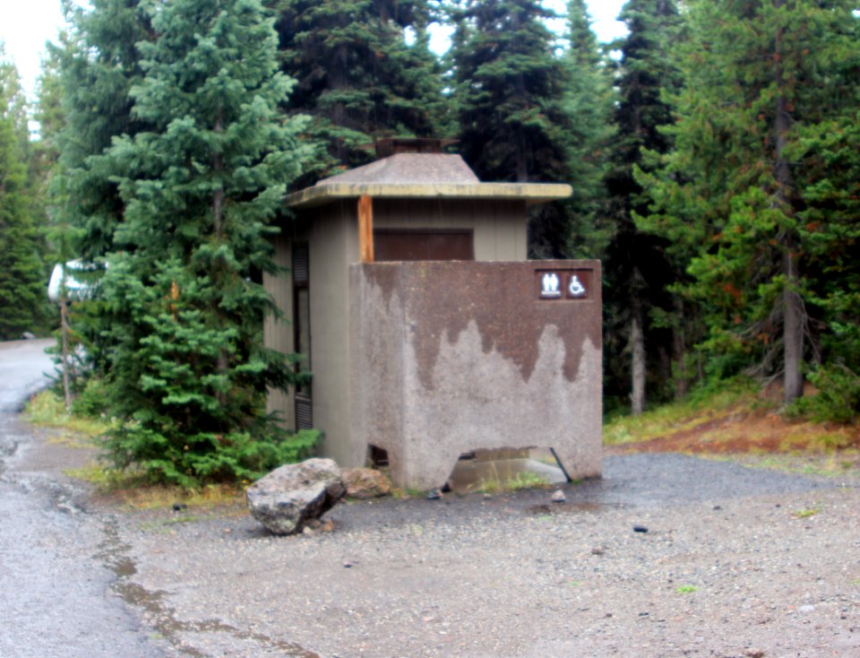 Lewis Lake Campground vault toilet