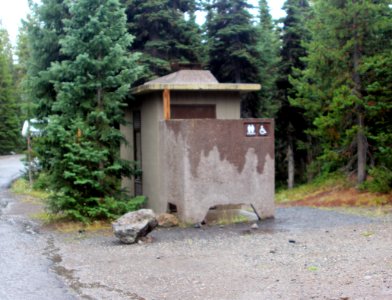 Lewis Lake Campground vault toilet