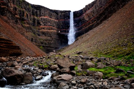 Hengifoss Waterfall, Iceland photo