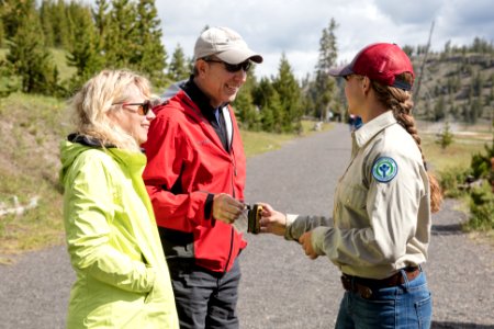 YCC conducting social science on Fairy Falls Trail photo