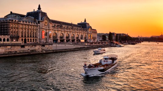 The Musée d'Orsay at sunset photo