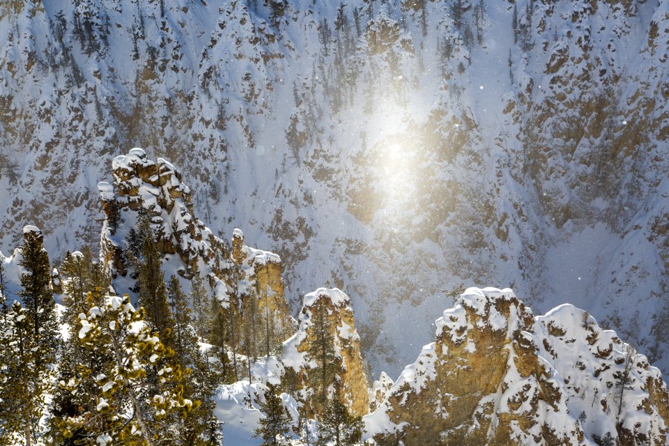 Sun pillar, Grand Canyon of the Yellowstone